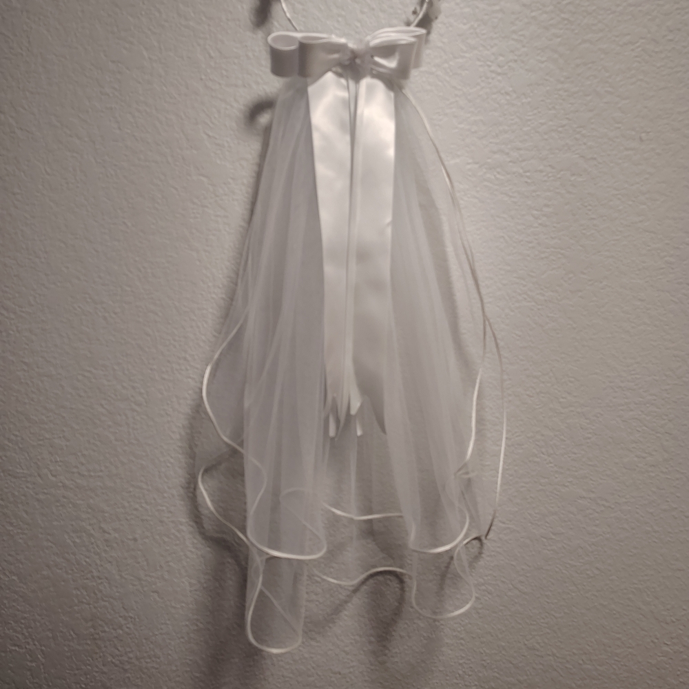 Elegant White Sheer Child's Tiara